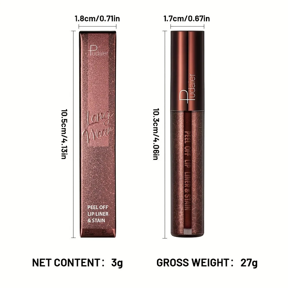 Peel-Off Lip Gloss - Long-wearing Waterproof Formula