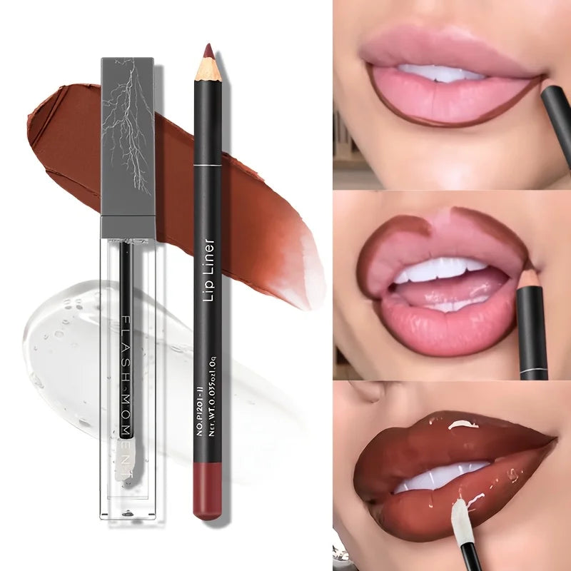4PCS Flash Moment Lip Makeup Combo Set