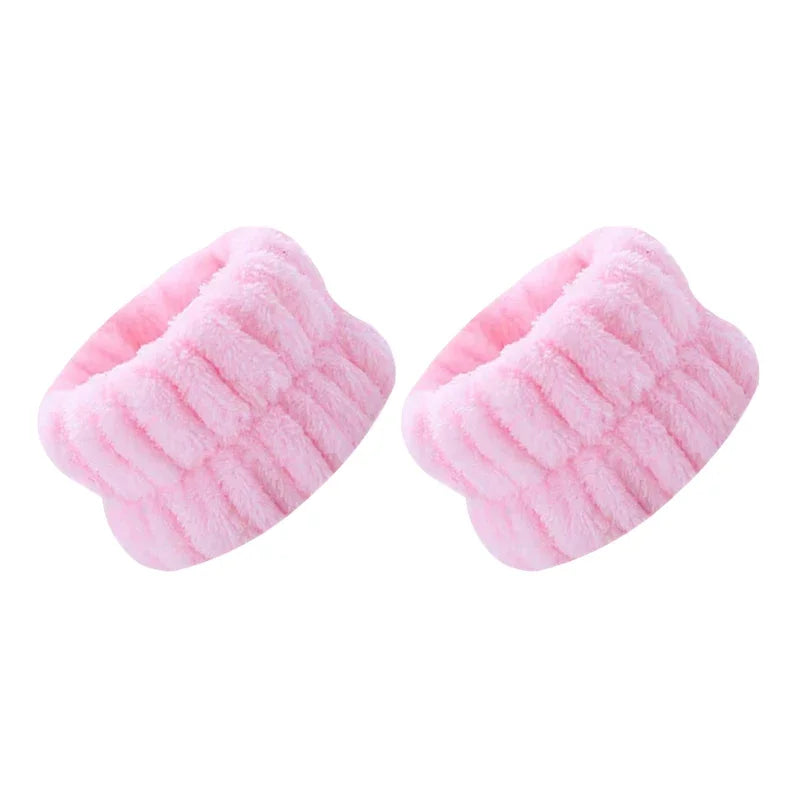 Face Wash Wristband Fleece Skincare  Band Wrist Cuffs