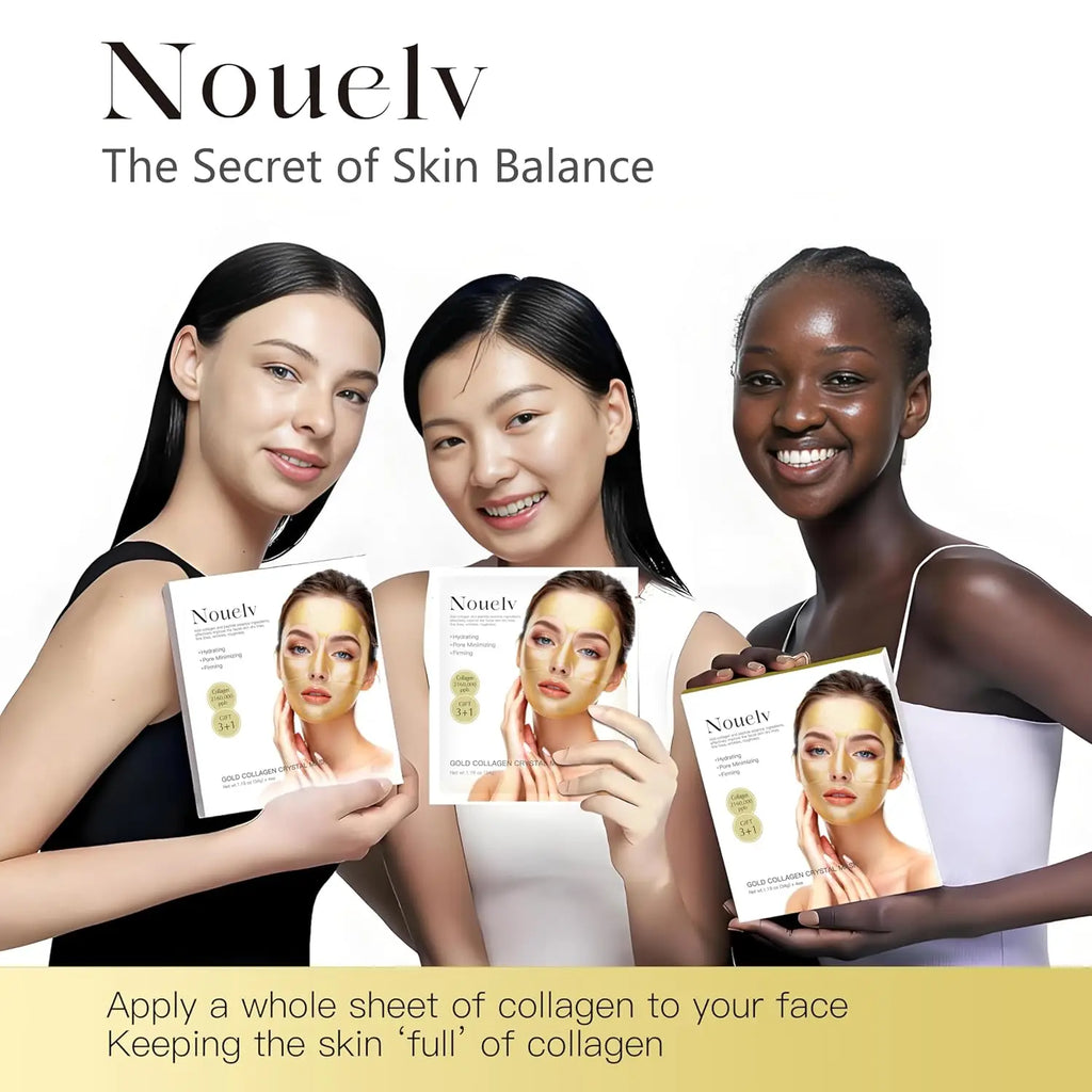 24K Gold Bio Collagen Face Mask, Hydrating Bio Collagen Mask Overnight Collagen Mask Hydrating Collagen Real Deep Mask Skin Care