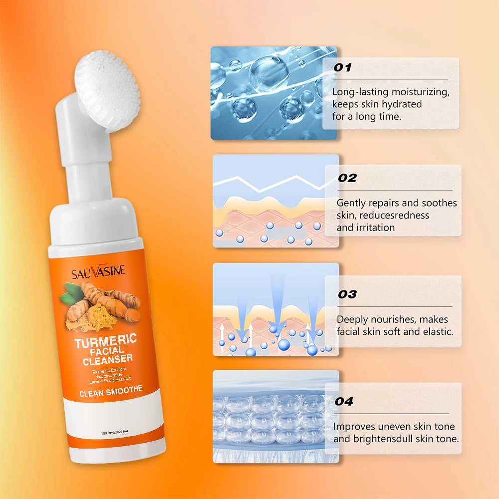 Turmeric Facial Brightening Daily Face Wash Cleanser