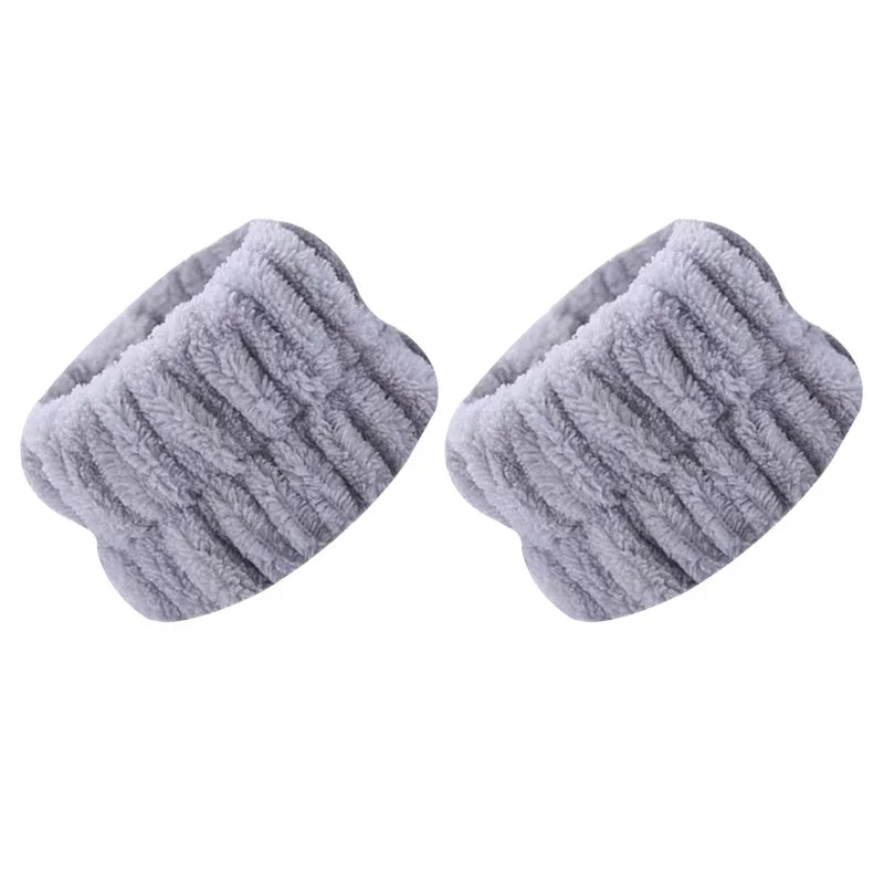 Face Wash Wristband Fleece Skincare  Band Wrist Cuffs