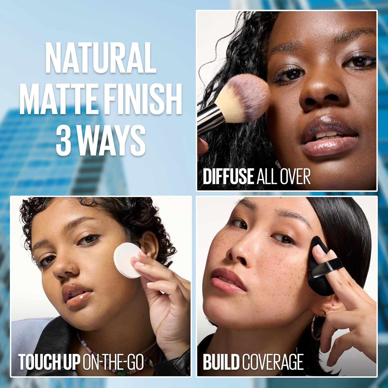 Maybelline Fit Me Matte + Poreless Pressed Face Powder Makeup & Setting Powder, Translucent, 1 Count