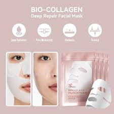 1-5pcs Bio Collagen Moisturizing & Brightening Facial Skin Care Mask