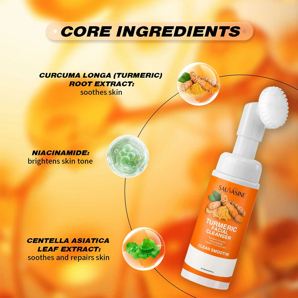 Turmeric Facial Brightening Daily Face Wash Cleanser
