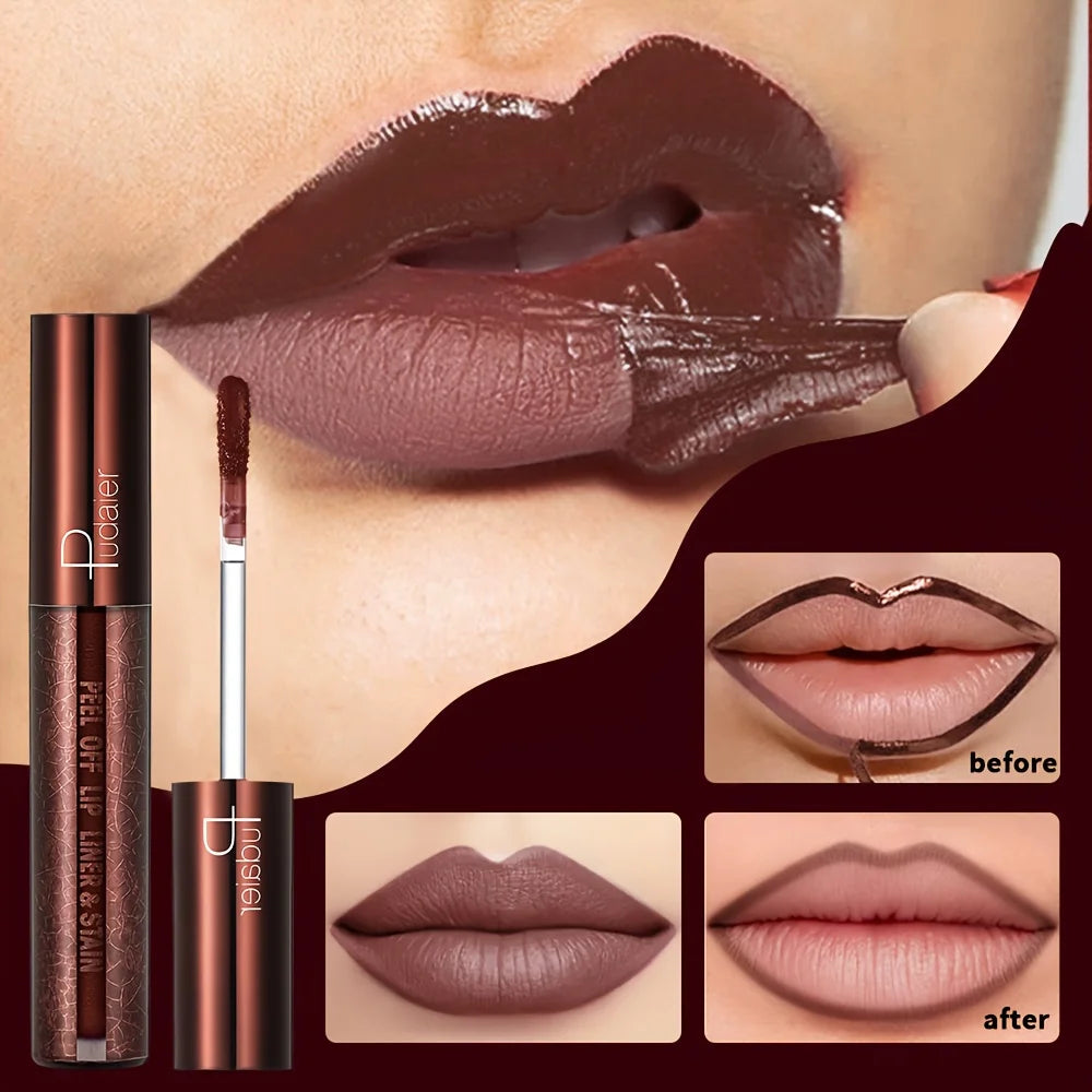 Peel-Off Lip Gloss - Long-wearing Waterproof Formula