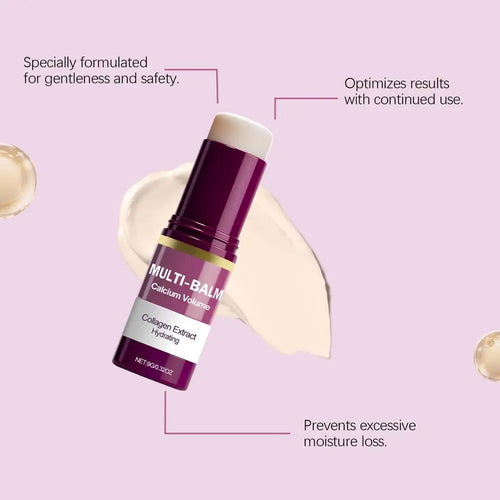 1/2/3PCS Calcium Volume Multi Balm Stick,Collagen Moisturing Stick Face Cream