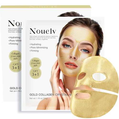 24K Gold Bio Collagen Face Mask, Hydrating Bio Collagen Mask Overnight Collagen Mask Hydrating Collagen Real Deep Mask Skin Care
