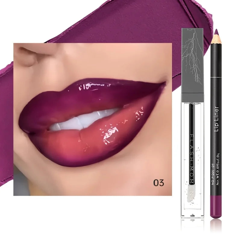 4PCS Flash Moment Lip Makeup Combo Set