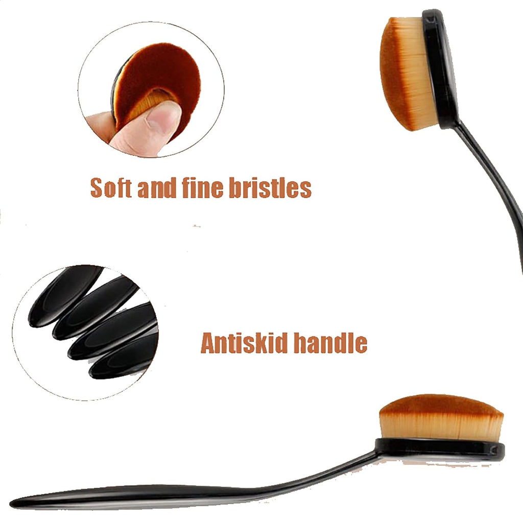 2 Pc Foundation Brush Type Kabuki Makeup Brushes Cosmetics Face Foundation Blending Foundation Makeup Brush Beauty Tool