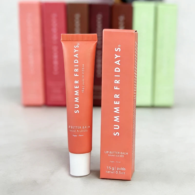 Summer Fridays Lip Balm Moisturizing Mirror Lip Gloss Lip Vanilla Pink Sugar Pink Guava Smell Lipstick Transparent Oil Makeup