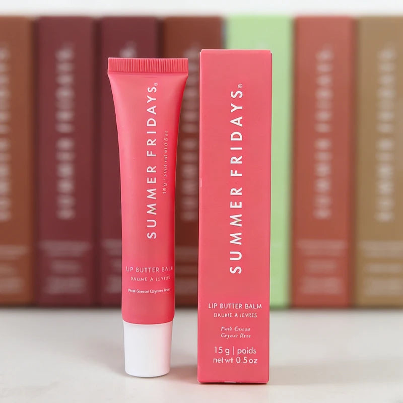 Summer Fridays Lip Balm Moisturizing Mirror Lip Gloss Lip Vanilla Pink Sugar Pink Guava Smell Lipstick Transparent Oil Makeup