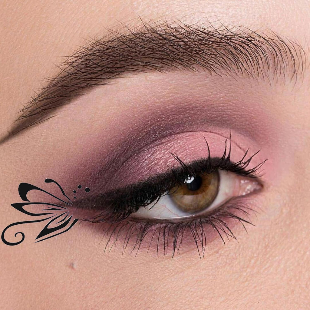 Eye Makeup Hollow Out Painting Template Quick Make-Up Stencils Eyeliner Molds Makeup Tool with a Variety of Shapes Eyeliner Stencil Pads Eyeshadow Applicators